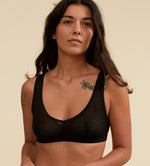 Brassière noire leslow sur un mannequin 90B